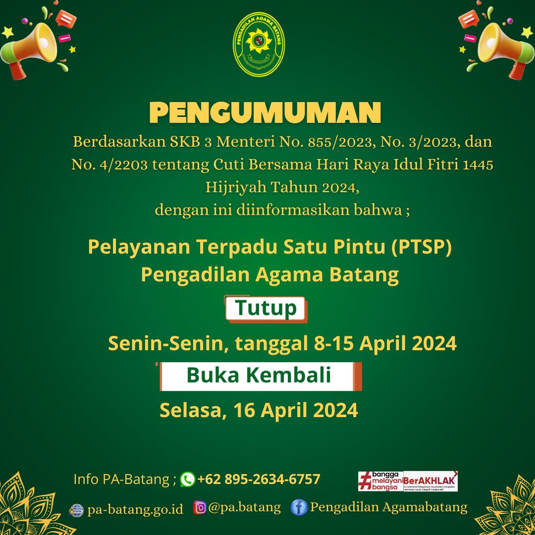 Hijau Kuning Minimalis Ucapan Selamat Hari Raya Idul Fitri Konten Instagram