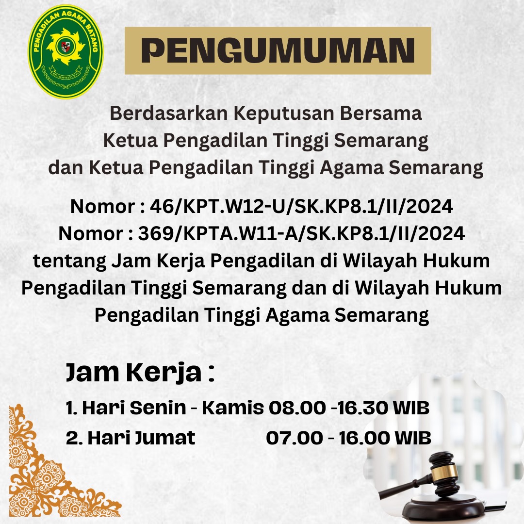 SK BERSAMA JAM KERJA