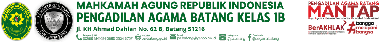 Pengadilan Agama Batang #MANTAP