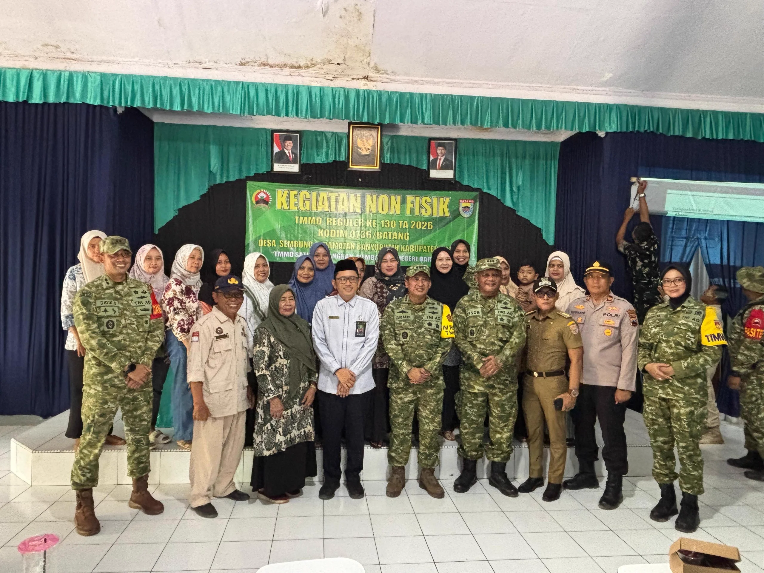 Penyuluhan Hukum Ahli Waris Non Fisik TMMD Kodim 0736/Batang di Desa Sembung oleh Wakil Ketua PA Batang